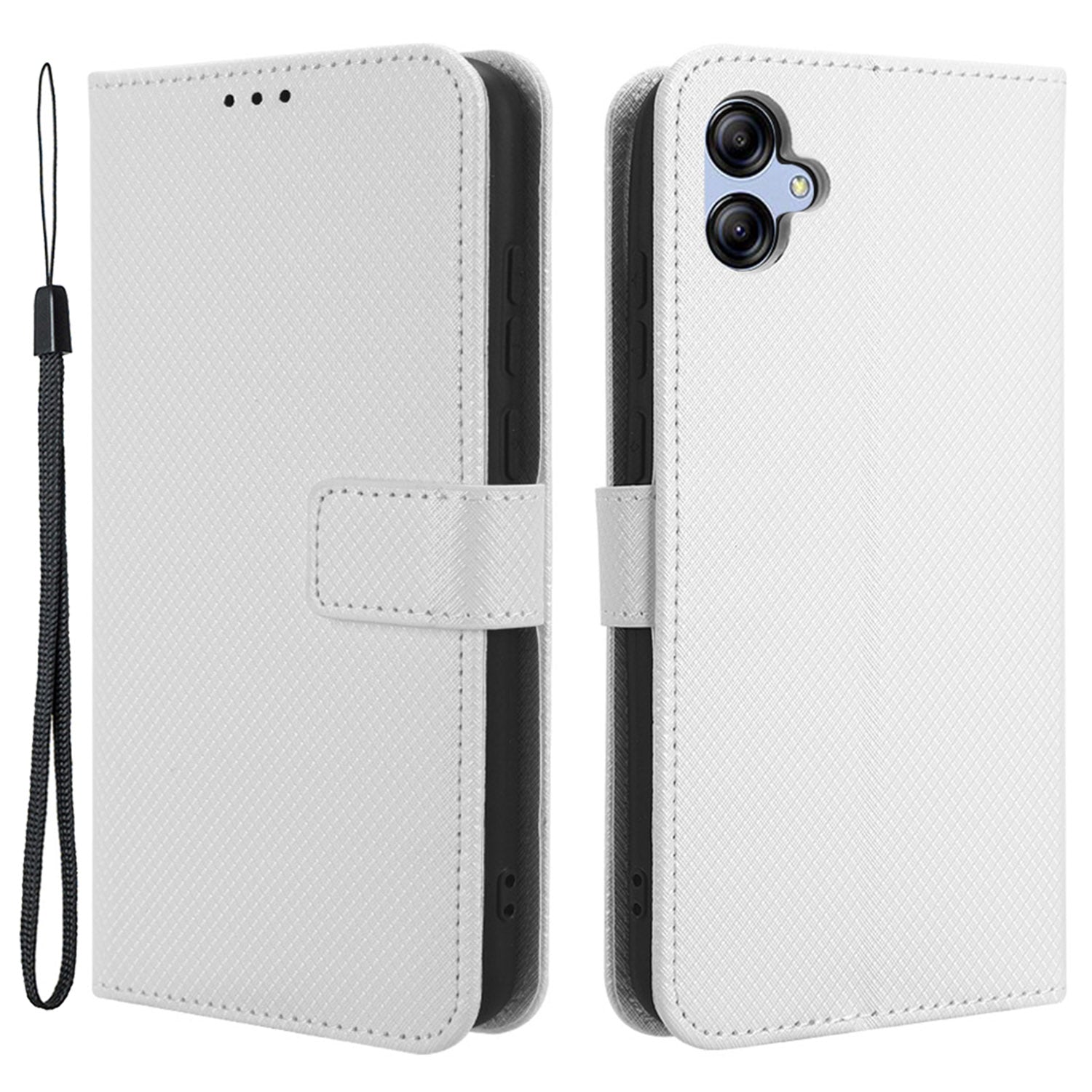 For Samsung Galaxy A04e 4G F04 4G M04 4G Magnetic Clasp Protective Phone Cover Diamond Texture PU Leather Foldable Stand Flip Wallet Phone Case For Samsung Galaxy A04e 4G F04 4G M04 4G Magnetic Clasp Protective Phone Cover Diamond Texture PU Leather Foldable Stand Flip Wallet Phone Case